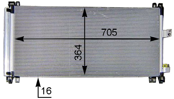 Klima Kondensator 508 / C5 III / C6 (DW12C / DT20C)