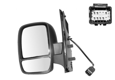Rétroviseur  07- gauche electr. mirroir double