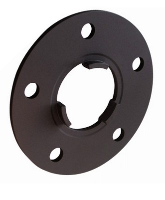 Distanzscheibe 03mm 5x130-71.6 aus Alu mit Durchsteck-Ausf. System 2W * schwarze Eloxierung