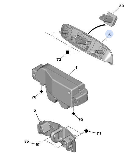 KNOP ACHTERKLEPC40