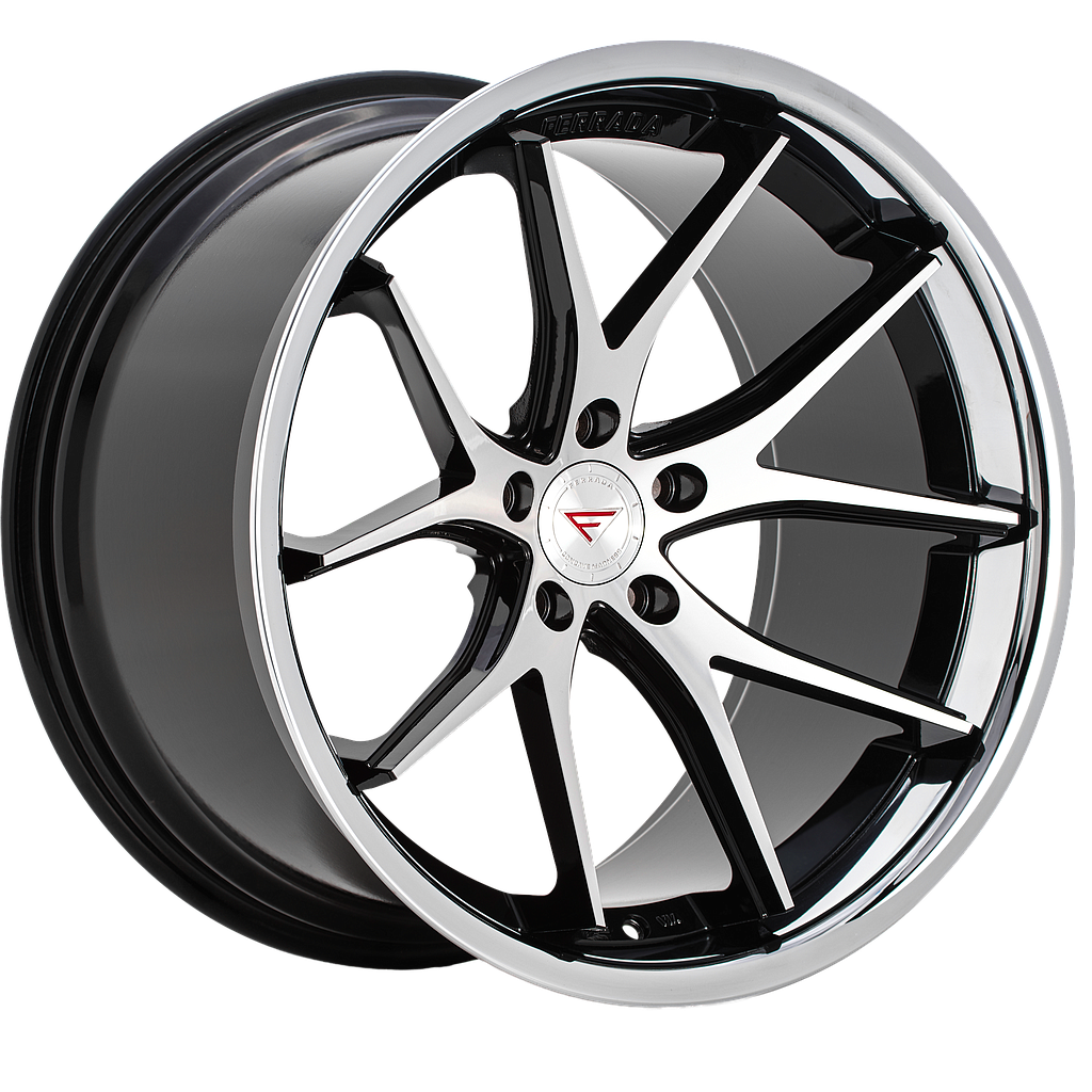 FERRADA FR2 Machine Black / Chrome Lip 9x20 66.6 60° Kegel