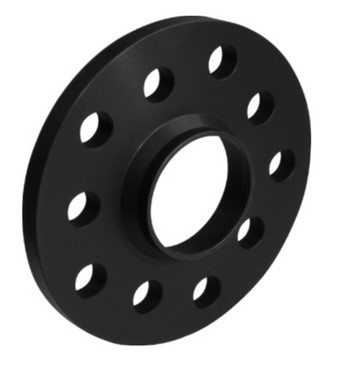 Distanziatore ALU   10mm LK 112/5  NLB 66.5 anodizzato nero
