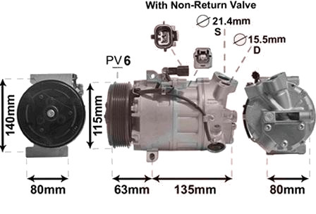 Compresseur de climatisation Scenic III Megane III