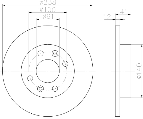 Disco freno VERNICIATI 