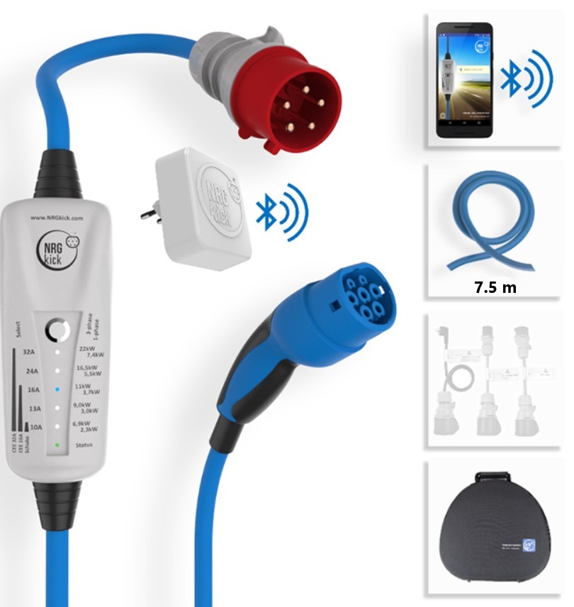 NRGkick Sonne-tanken-Set 16A (NRGkick + Connect + Transporttasche)