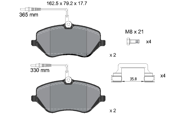 Brake Pad Set, disc brake