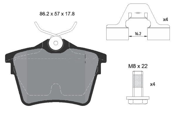 Brake Pad Set, disc brake