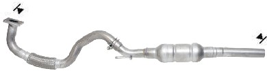 Golf IV / Bora / Leon / Toledo (1.6i-16V AZD/ATN/AUS/BCB) katalysator compleet mit voorpijp