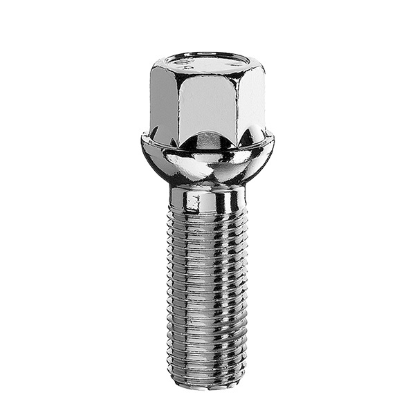 Boulon de roue M14x1.5 Sphérique R13 SW-17 L-30 argent