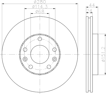 Disque de frein avant  Laguna III / Mégane III / Duster vorne