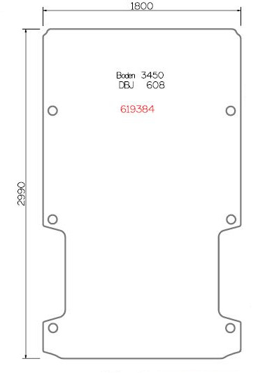 Plancher, 1 pièce L2 Jumper / Boxer / Ducato 2006-