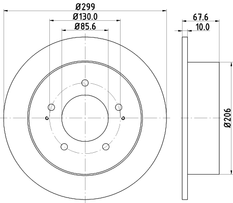 Disco freno Actyon / Kyron / Rexton W posteriore