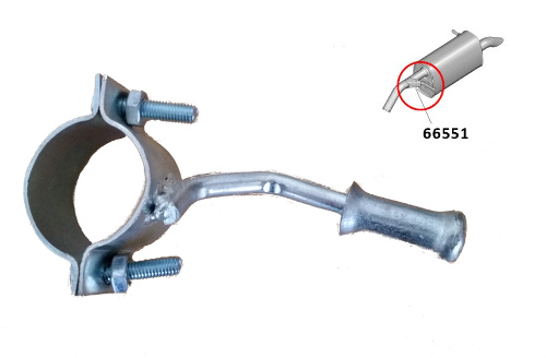 Support d`échappement pour silencieux arrière diamètre dès 45mm