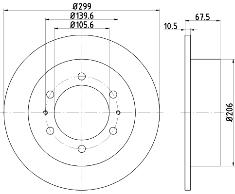 Disco freno Rexton / Korando / Musso posteriore