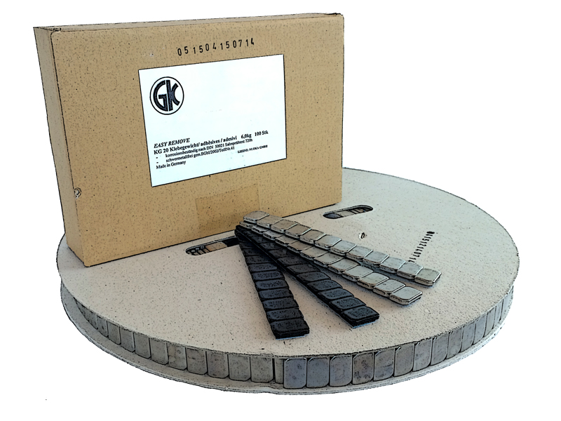 Pesi adesivi pacco da 6kg (5g 100 x 60g) SPECIALE: rimozione senza residui di adesivo