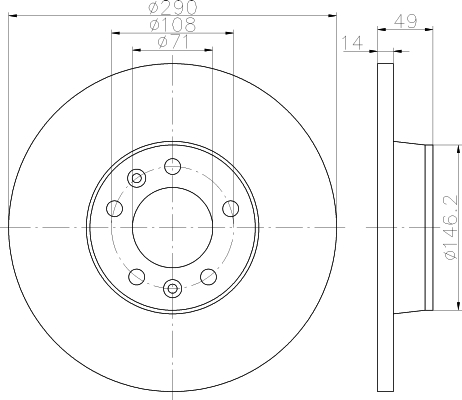 Kit disques de frein arrière
