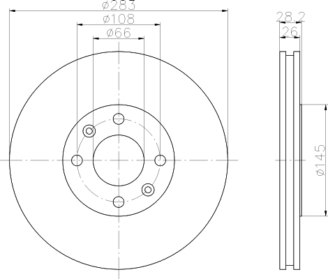 Disque de frein avant