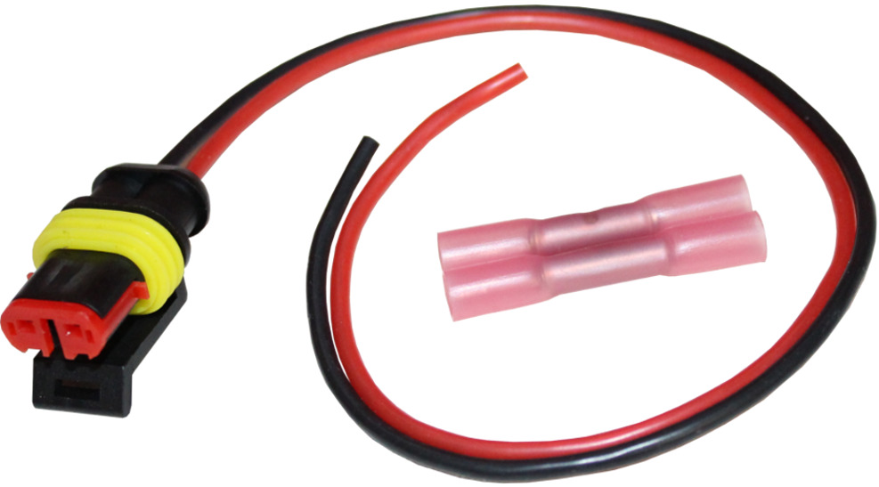 Rep.-Satz div. Elektrik Stecker für z.B. Leuchten, Zündspule 2-adrig, Wasserdicht