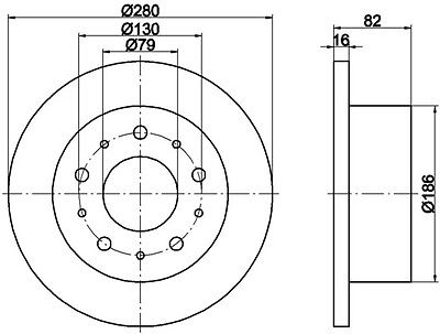 Bremsscheibe hinten Jumper / Boxer 1800kg Nutzlast