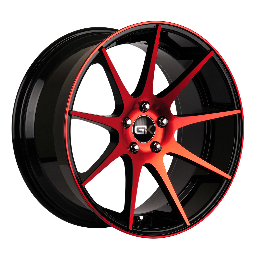 GK 509 Gloss Black / Red Anodized 9.5x19 72.6 60° Kegel