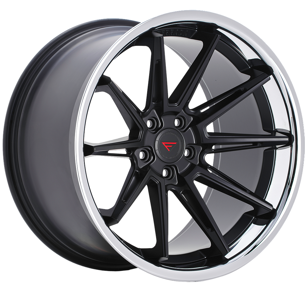 FERRADA CM2 Matte Black / Gloss Black Lip 9.5x22 74.1 60° Kegel