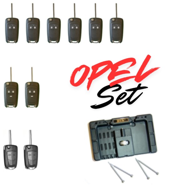 Kit de démarrage Opel Boîtier à clés 10 clés, 1 outil