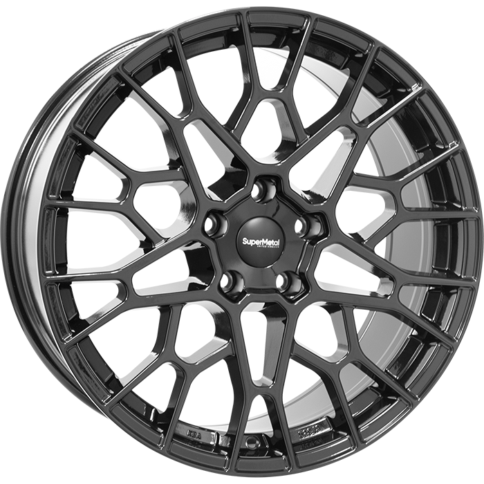 Supermetal CELL Gloss Black 9.0x20 ET45 5/120 65.1