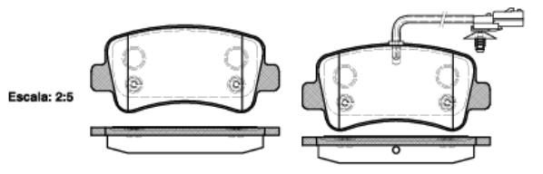 Bremsbeläge hinten Master III