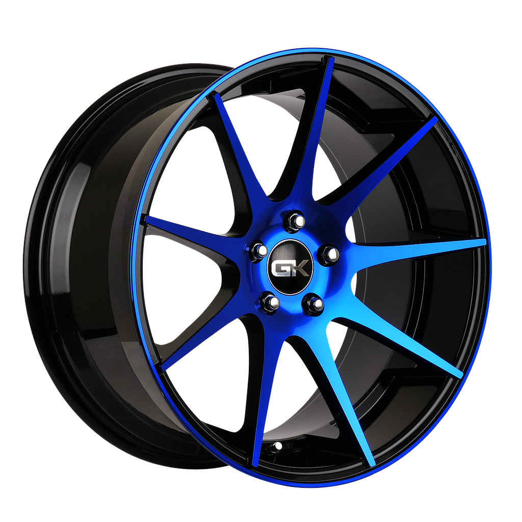 GK 509 Gloss Black / Blue Anodized 9.5x19 74.1 60° Kegel