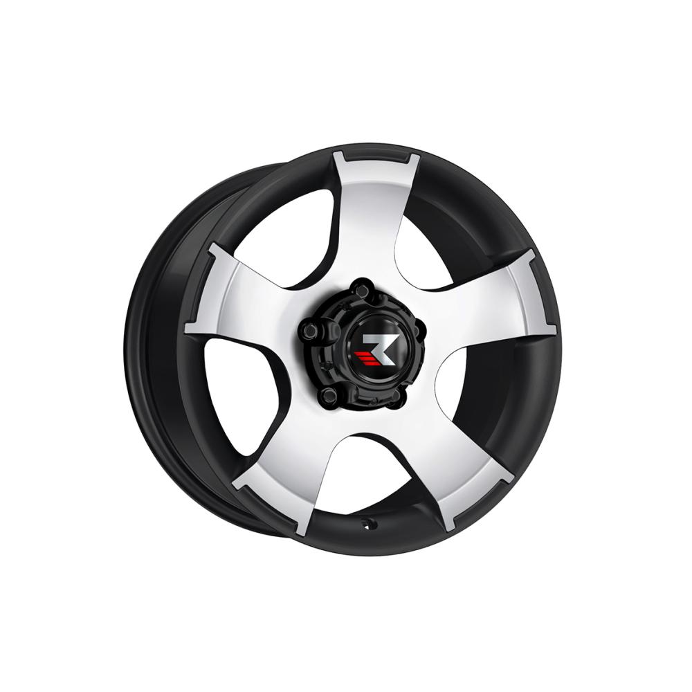 REDUST 4x Felgen CP Duster 3 + Bigster Silber/Schwarz glanz - Kappe Schwarz Alu