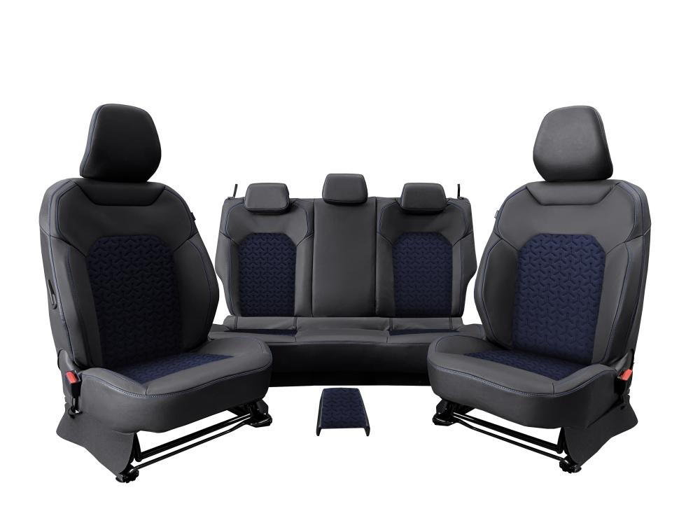 REDUST Sitzbezüge Bigster ohne Logo Schwarz/ Blau C18