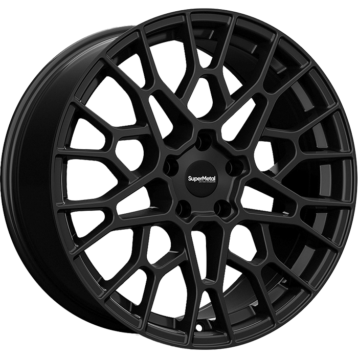 SuperMetal CELL Matt Black 8.5x18 ET45 5x112 66.6