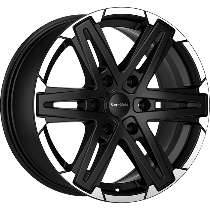 SuperMetal COMPASS Matt Black Polished 8.5x18 ET20 6x139.7 106.0