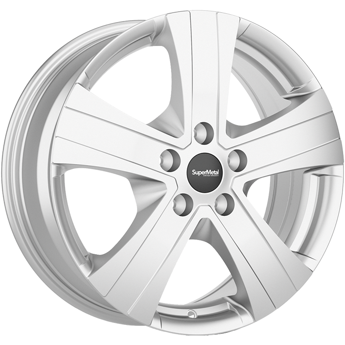 SuperMetal HAMMER Silver 6.5x16 ET52 5x120 65.1