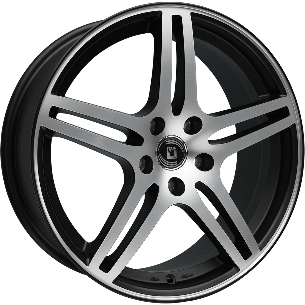 DIEWE Chinque nero machined 8.0x17 ET39 5x112 66.6