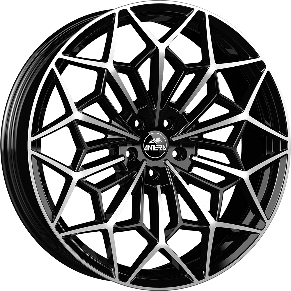 DIEWE A105 piano black diamond 9.5x21 ET40 5x114.3 70.5