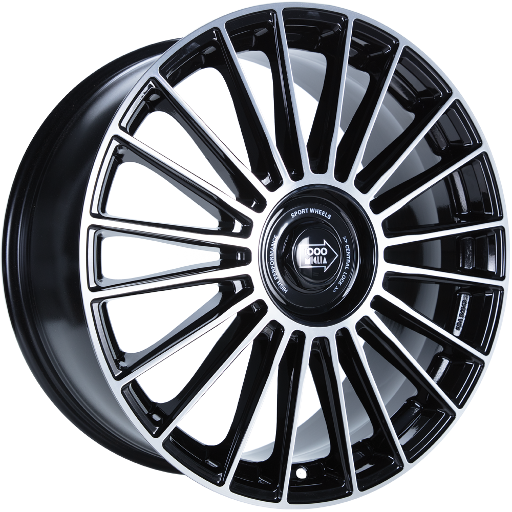 DIEWE MM1022 black polished 8.0x19 ET33 5x110 65.1