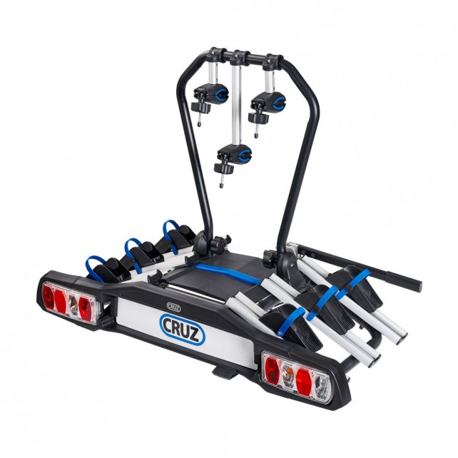 Fahrradträger für Anhängerkupplung für 3 Fahrräder, max. Zuladung 45kg