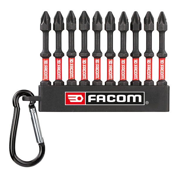 FACOM Schraubendreherbit-Set 10-Tlg. 25Mm Pz