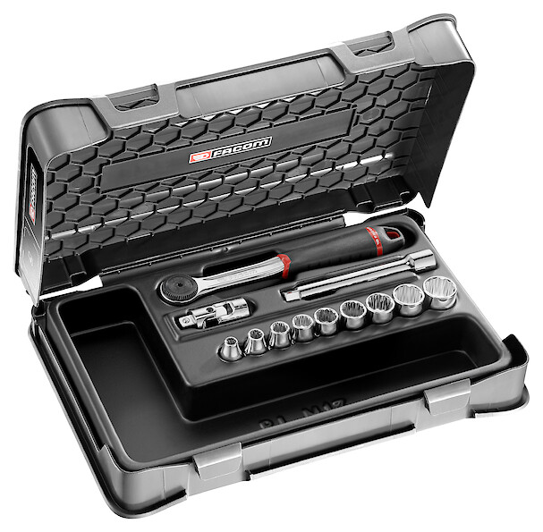 FACOM Coffret Douil 3/8' 12P In J.161B 12Pc