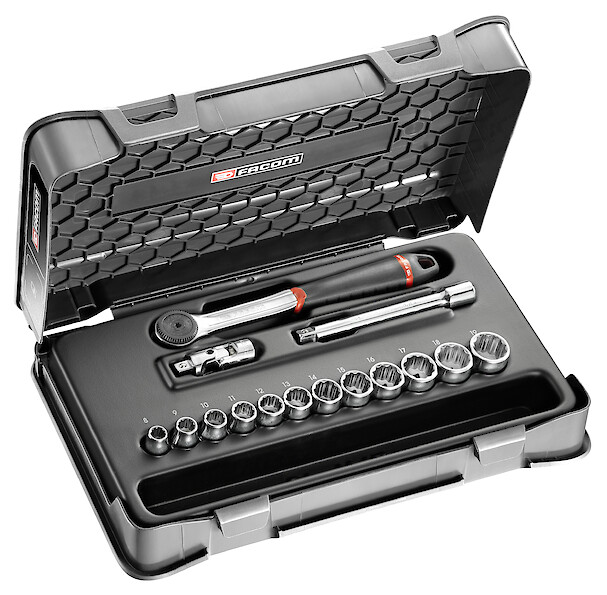 FACOM Coffret Douil 3/8' 12P Mm J.161B 15Pc