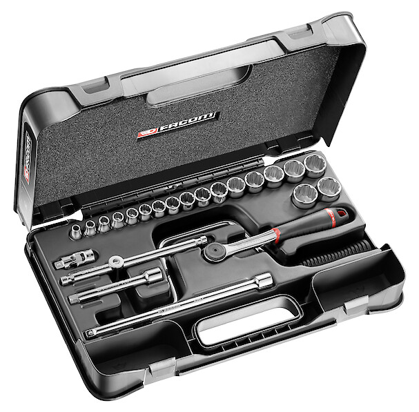 FACOM Coffret Douil 3/8' 12P Mm J.161B 24Pc