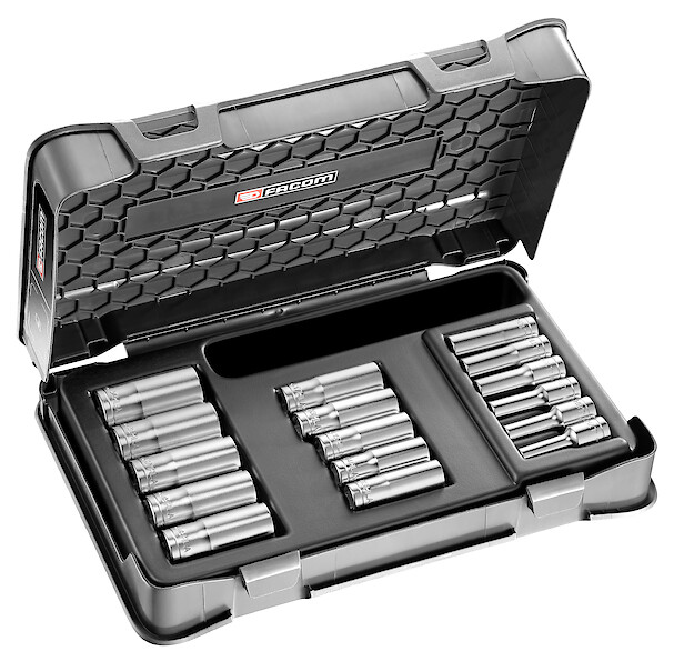 FACOM Coffret Douil 3/8' Longues 6P Mm 16Pc
