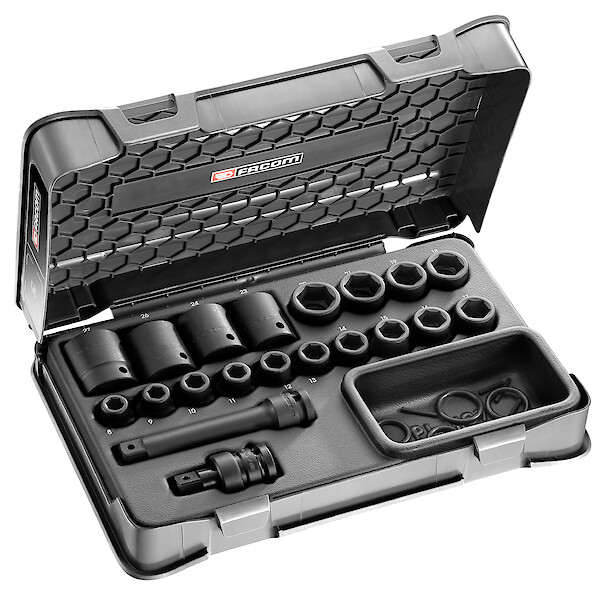 FACOM Coffret Douil 1/2' Impact 6P 8-27Mm