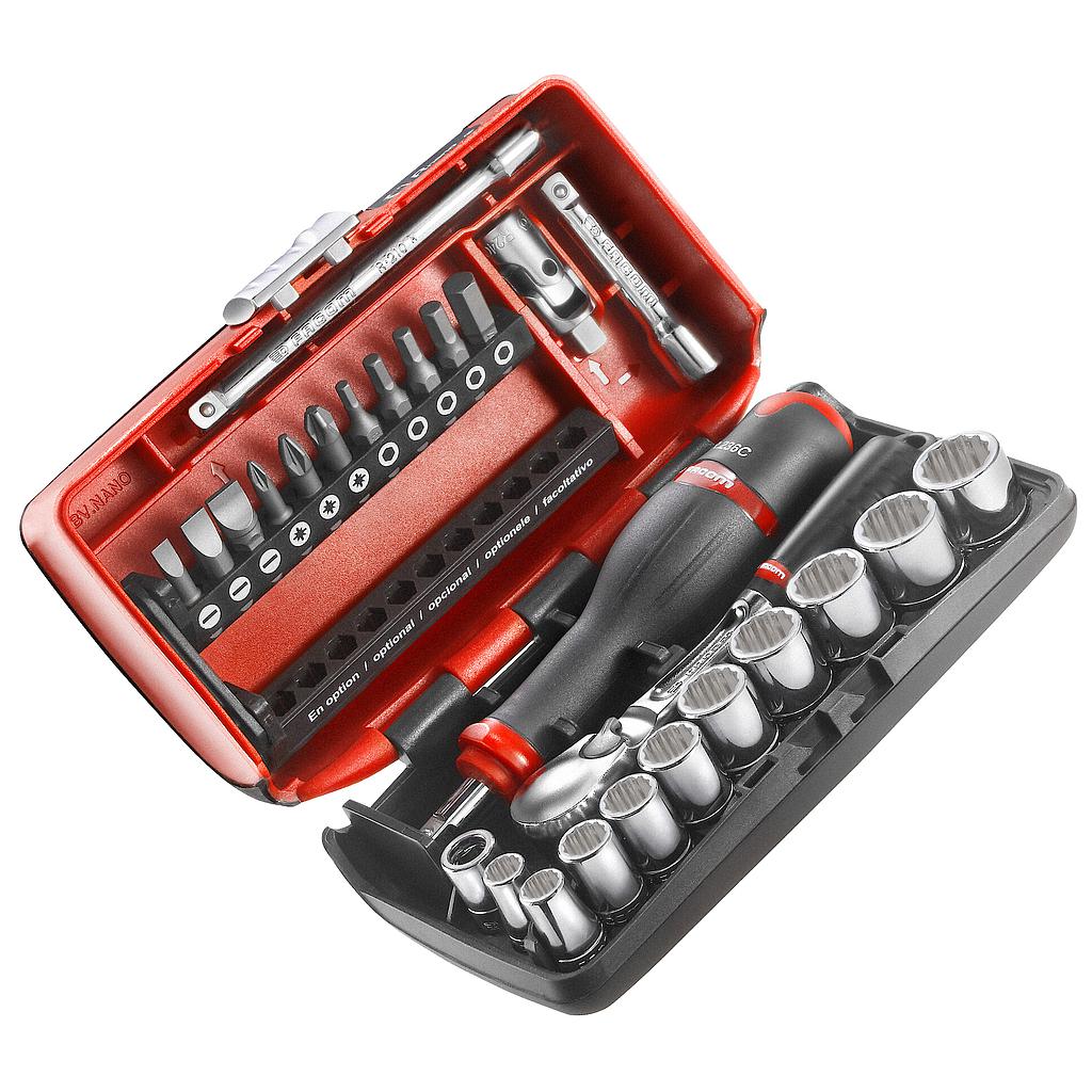 FACOM Steckschluessel-Set 1/4 12-Kant 27-Tlg