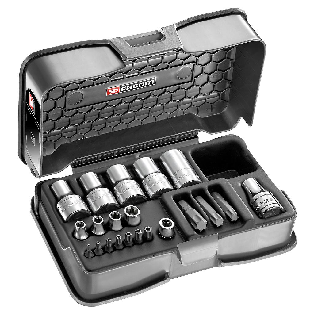 FACOM Steckschluessel-Set 1/4Z Und Bits Torx