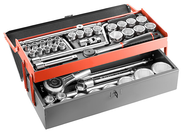 FACOM Coffret Douil 1/2P - 3/4P 6P Mm 42Pc