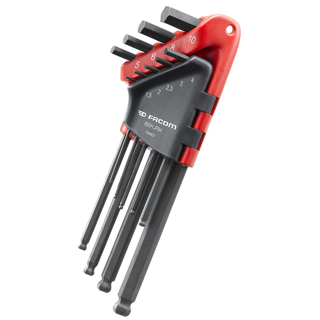 FACOM Jeu Etui 9 Cles Males Spher Mm
