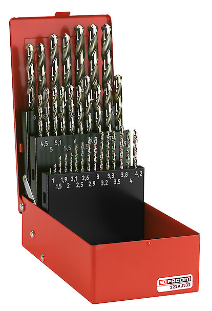 FACOM Sortiment Gefraeste Bohrer Set, 32-Tlg