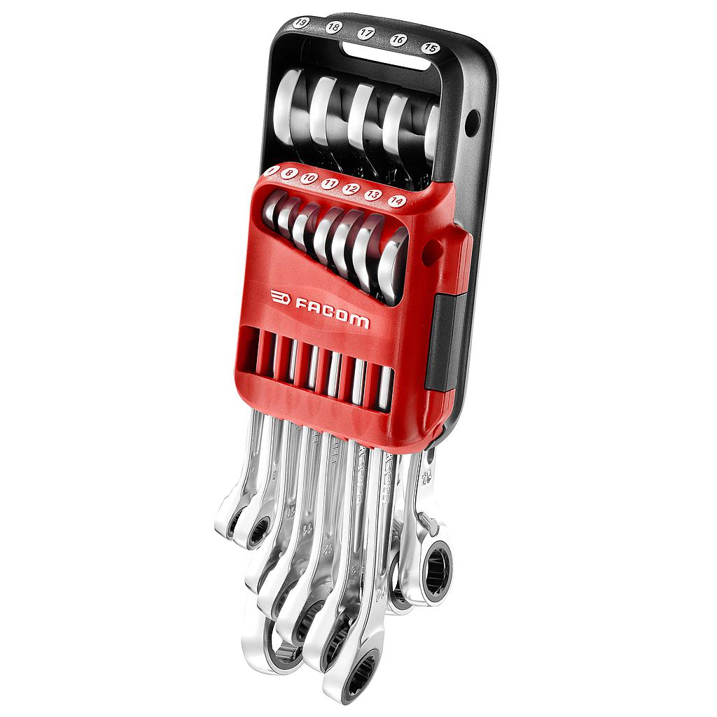FACOM Knarren-Ring-Maulschluessel,Set 12-Tlg